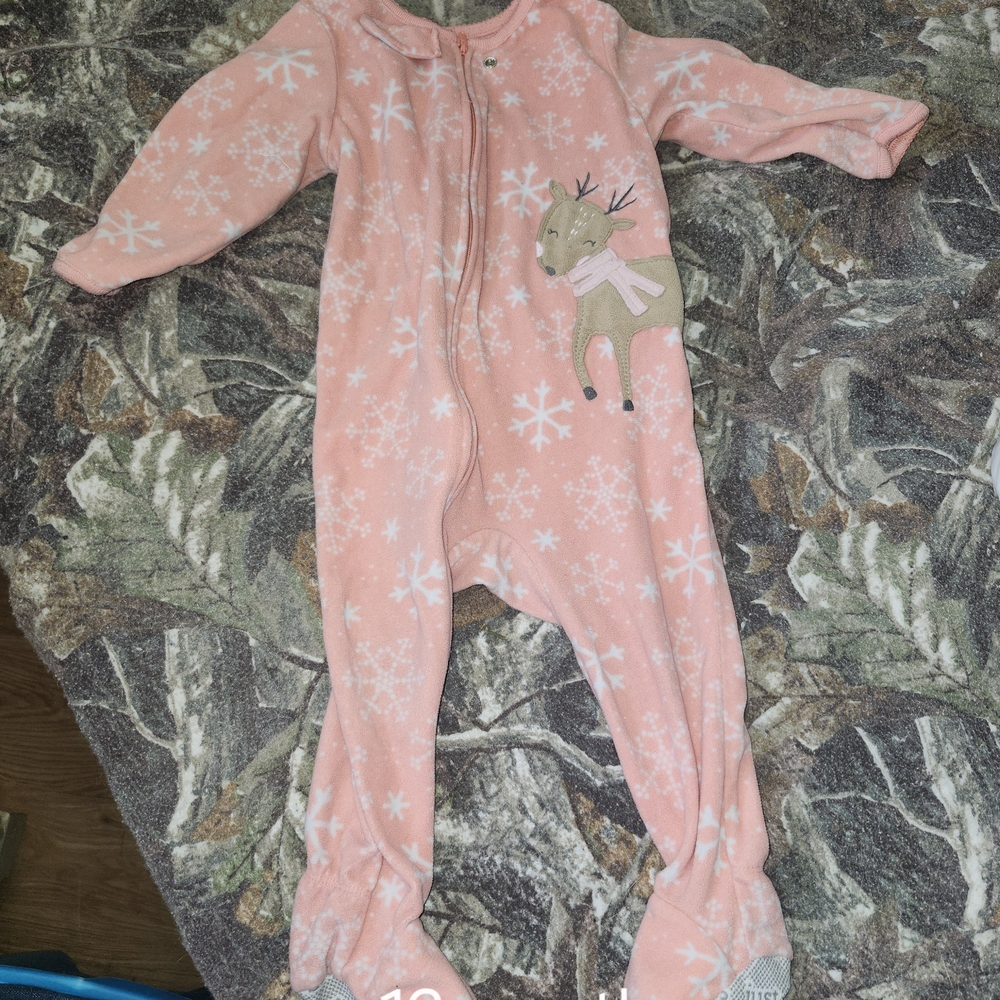 Pink Snowflake Kids One Piece